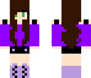 futureistic girl in purple