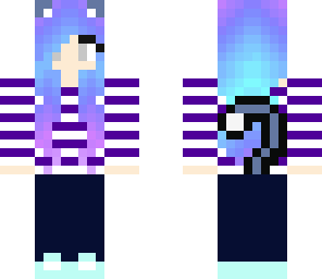 colorful cat girl
