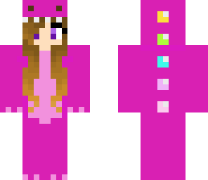 pink dinosaur girl