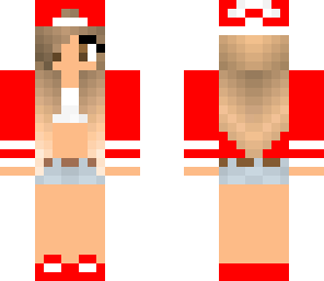 red cute tomboy