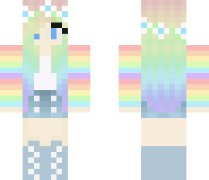 rainbow spring girl
