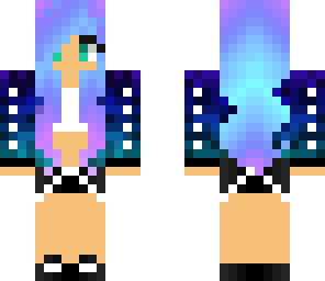 galaxy rainbow creeper girl skin