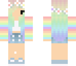 cute pastel rainbow girl