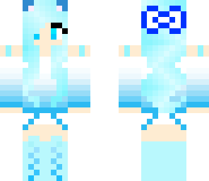 ice kitty with a bow 