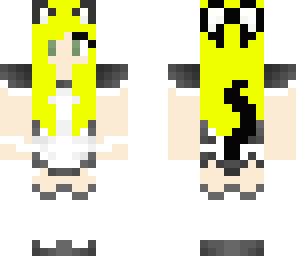 yellowhair cat maid