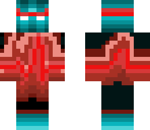 blue devil with red skin