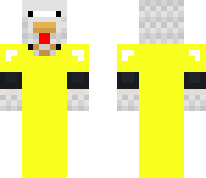 chicken in a suit in gold armor