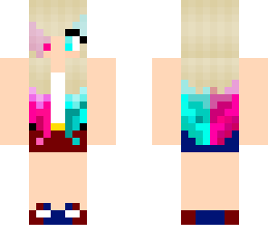 red and blue