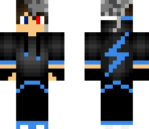 blue cyborg lightning boy