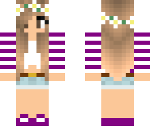 purple striped pretty skin