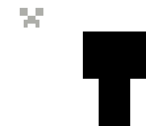 white and black creeper