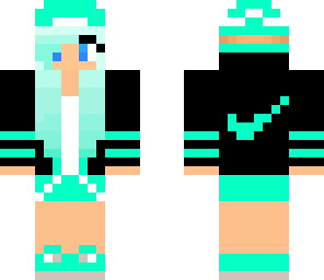 mint nike girl