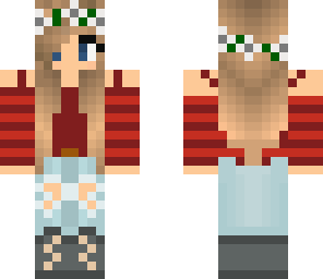 striped girl