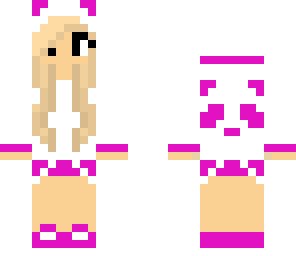 magenta panda girl