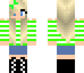 cute green girl