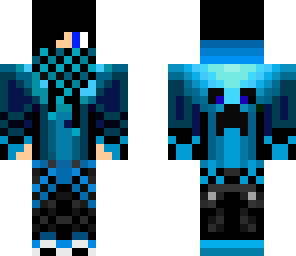 blue hoodie skin with sleaves