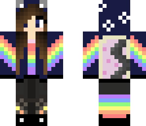 nyan cat hoodie girl