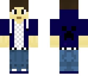 blue hoodie