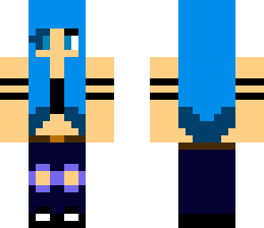 cool blue girl