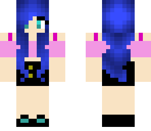 girl with blue hair