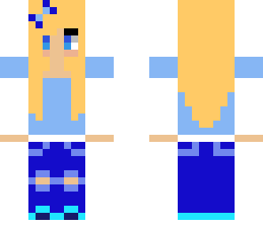 cute blue girl