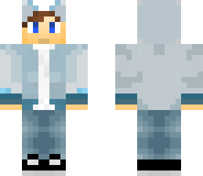 snow hooded boy