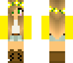 yellow flower girl