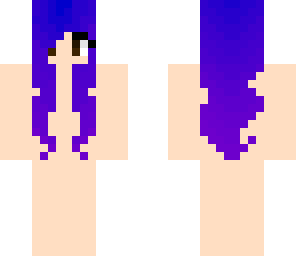blue and purple hair base