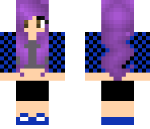 purple hair girl
