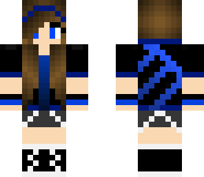 blue monster drink girl