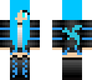 blue ender dragon girl