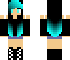 blue and black girl edit