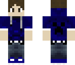 blue hoodie