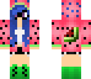 watermelon girl blue hair