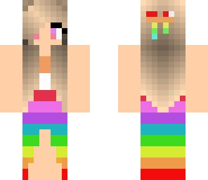 fancy rainbow girl