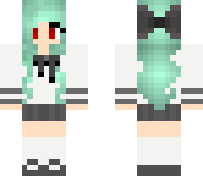 blue yandere school girl