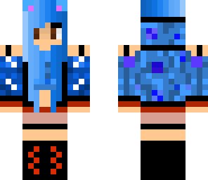 cool blue girl