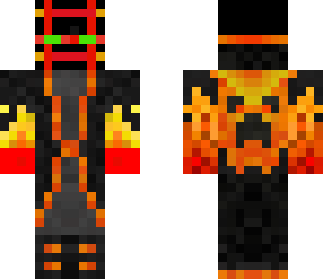 enderman en llamas