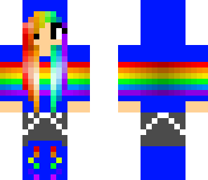 rainbow hair hood
