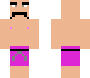 shirtless mustache man