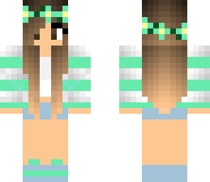 green flower girl