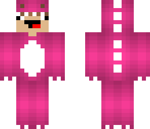 derpy pink dinosaur boy