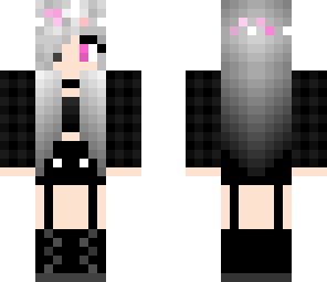 white  haired twin