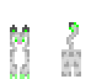 green cat