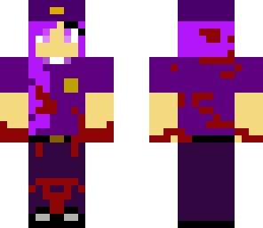bloody purple girl
