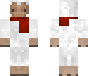sheep with a scarf