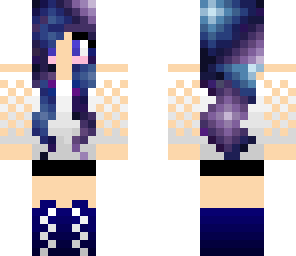 galaxy haired girl
