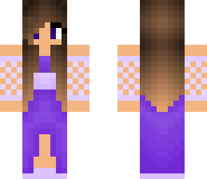 purple dress girl