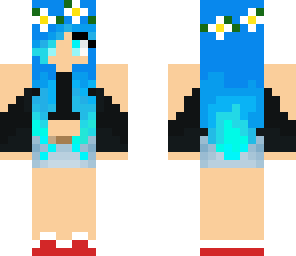 turquoise hair teen girl