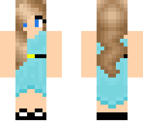 blue dress